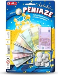 Detské peniaze euro – bankovky a mince