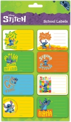 Samolepiace menovky na zošity s motívmi Lilo & Stitch