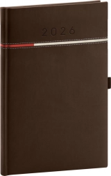 Týždenný diár Tomy hnedo-červený 2026
