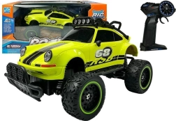 Zelené RC obojživelné auto s rýchlosťou 6,5 km/h