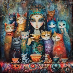 Anatólske štvorcové puzzle Magické oči 1024 dielikov