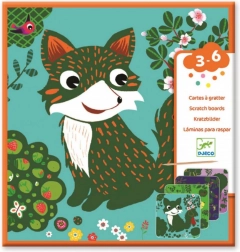 Vyškrabovacie obrázky Lesní kamaráti DJECO