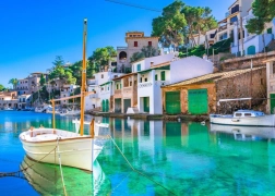 Bluebird puzzle Rybársky prístav v Cala Figuera 500 dielikov