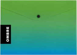 Púzdro s cvokom A5 zelené OMBRE