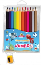 Astra pastelky Mini Mini Jumbo 12 ks s orezávačom