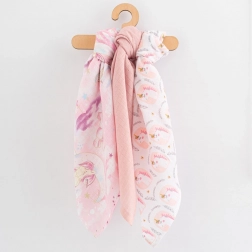 bavlnené plienky s potlačou 70×80 cm, 3 ks, pre dievčatá