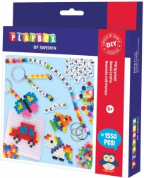 Playbox súprava zažehľovacích korálok na náramky a prívesky 1550 ks