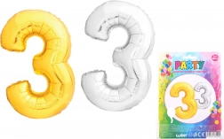 Nafukovací balónik v tvare čísla 3