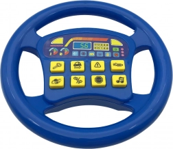 Interaktívny volant s realistickými zvukmi modrá farba