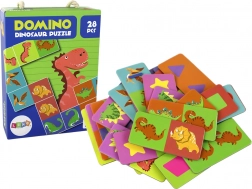 logická hra Puzzle Domino Dinosaury