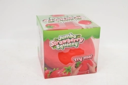 Antistresová mačkacia squishy hračka gniotek jahoda jumbo 15 cm - 1 kus