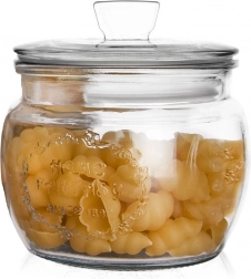Sklenená dóza na potraviny 600 ml s viečkom