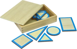 Moyo Montessori podstavce pre geometrické telesá s krabičkou