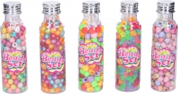 Farebné korálky vo fľaštičke