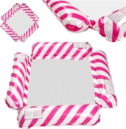 Nafukovací bazénové ležadlo hojdacie kreslo ružové