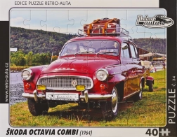 Puzzle Retro autá Škoda Octavia Combi 1964, 40 dielov