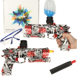 Pištoľ na vodné gélové guľôčky s USB nabíjaním a okuliarmi