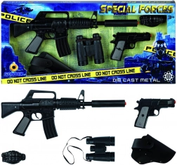 Policajná súprava špeciálnej jednotky na pukacie kapsule