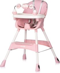 Jedálenská stolička Chipolino Avocado Powder pink