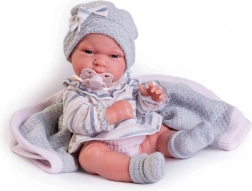 Realistická bábika bábätko s celovinylovým telom 33 cm ANTONIO JUAN