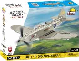 Stavebnica Modelu Stíhačky Bell P-39D Airacobra zo 361 Kusov