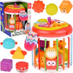 Interaktívna vzdelávacia sova 2v1 – hudobná hračka a sorter pre bábätká