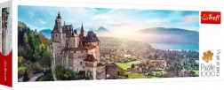 Panoramatické puzzle 1000 dielikov – zámok Menthon, Francúzsko