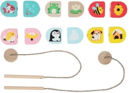 Cubika kde bývame – drevený navliekací set pre deti