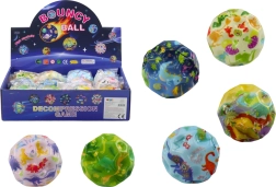 Svietiaca loptička s výstupkami dinosaury 7 cm