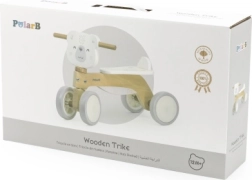 drevené odrážadlo medvedík PolarB s tichými EVA kolesami