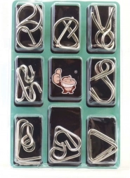 Kovový hlavolam – sada 3 logických hádaniek pre deti aj dospelých