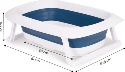 Skladacia detská vanička s výpustou Ecotoys – Fudge