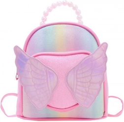 Detský Ružový Batoh s Iskrivými Krídlami
