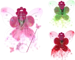 Detská vília sada s krídlami, sukničkou a doplnkami