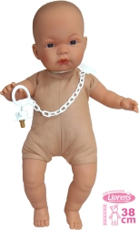 Realistická bábika bábätko Llorens – so zvukmi a mäkkým telom 38 cm