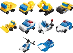 Qman Stavebnica Policajný Inžiniersky Tím 3v1