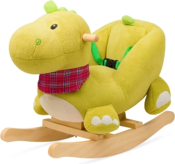 Hojdací plyšový dinosaurus s melódiou Baby Mix