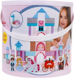 Drevené stavebnice pre dievčatá Princezná na zámku so sortérom tvarov