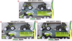 Sada plastových poľnohospodárskych strojov s vlečkou