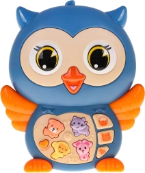 Interaktívna modrá sova