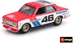 Kovový model Bburago 1:43 BRE Datsun 510 pretekárske auto