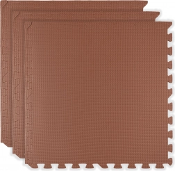 Pena podložka HUMBI 180 × 60 cm – veľké vodoodolné puzzle, bezpečné pre deti, 3 ks, tehlová