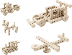 Kreatívna drevená stavebnica so 67 dielikmi