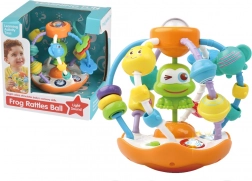 Interaktívna guľa žaba so svetlom a hudbou