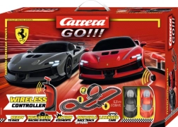 autodráha carrera go ferrari supercar power 5,3 m s bezdrôtovými ovládačmi