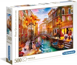 Puzzle 500 prvkov vo vysokej kvalite - Západ slnka nad Benátkami