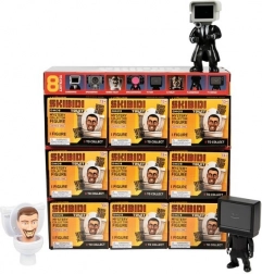 Tajomné figúrky Skibidi Toilet - Displej 9 ks