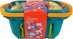 Košík s krájacím jedlom – tmavozelený