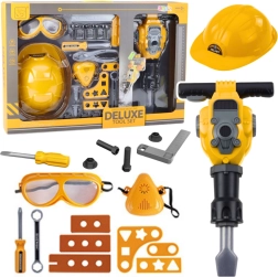 Detská súprava na hranie s náradím a pneumatickým kladivom