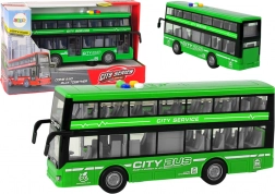 Dvojposchodový autobus so svetlami a zvukmi 1:16 – Zelená